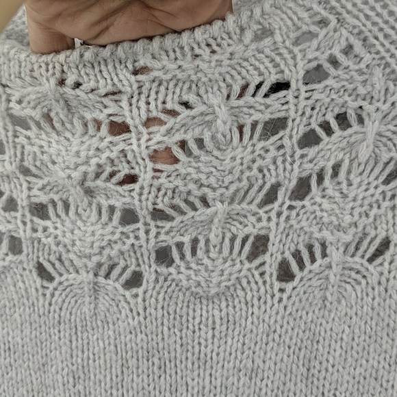 MOTH Anthropologie Open Knit Detail Sweater - Picture 2 of 5